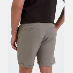 LNIANE SPODENKI męskie, WIĄZANE Z KIESZENIAMI, casual BEŻOWE